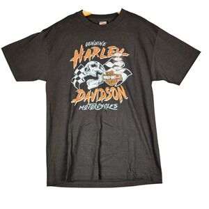Harley-Davidson Rockstar Fort Myers Florida Skull T-Shirt BM0160Q120 Mens L